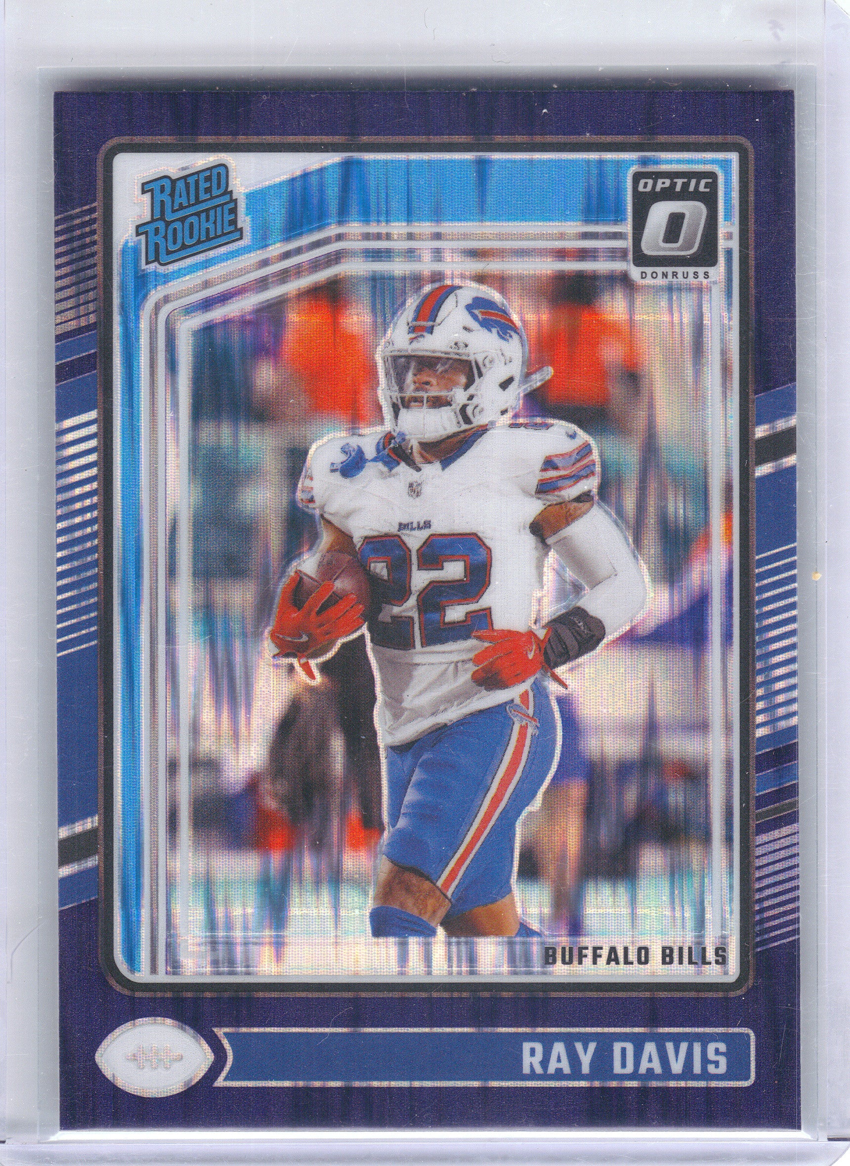 2024 Donruss Optic #283 Ray Davis Purple Shock Buffalo Bills