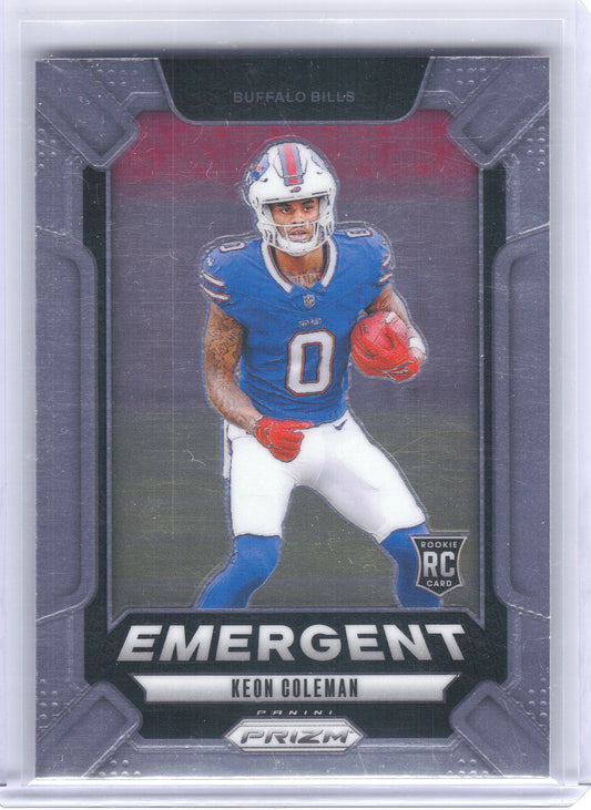 2024 Panini Prizm #16 Keon Coleman Emergent Buffalo Bills
