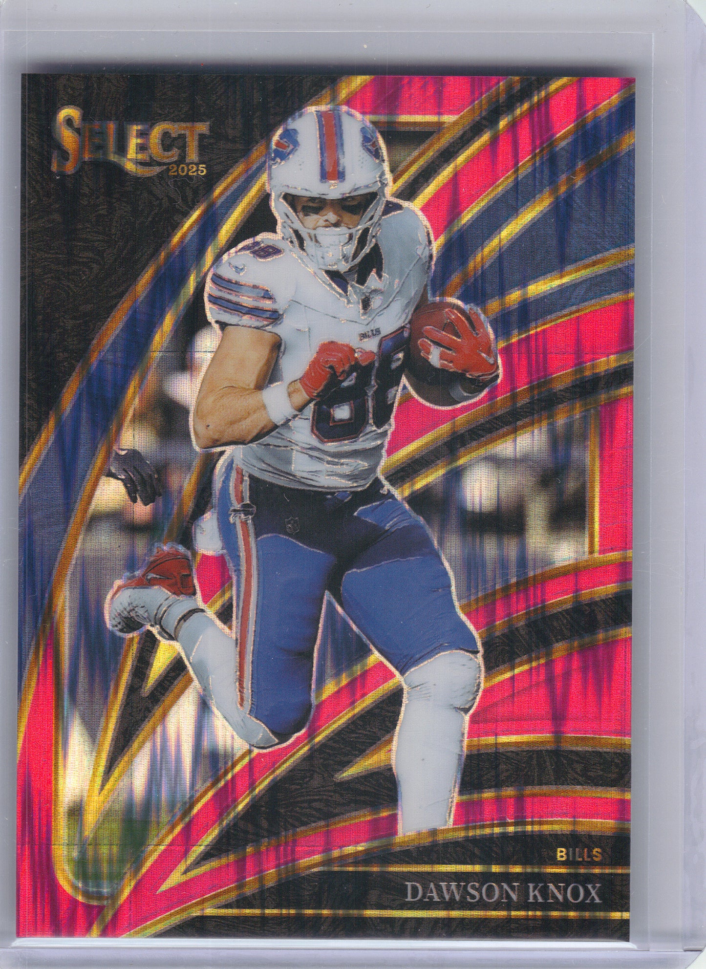 2025 Panini Select #286 Dawson Knox Pink Prizm Shock Buffalo Bills
