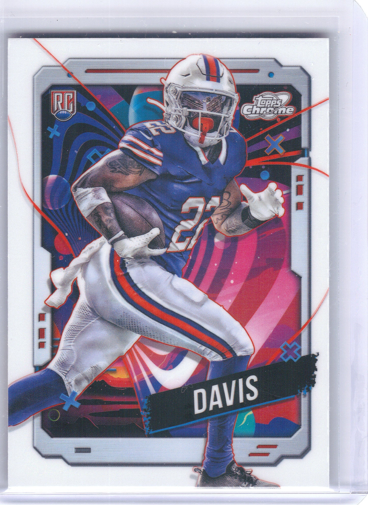 2024 Topps Chrome Cosmic #112 Ray Davis White Hole Refractors Buffalo Bills