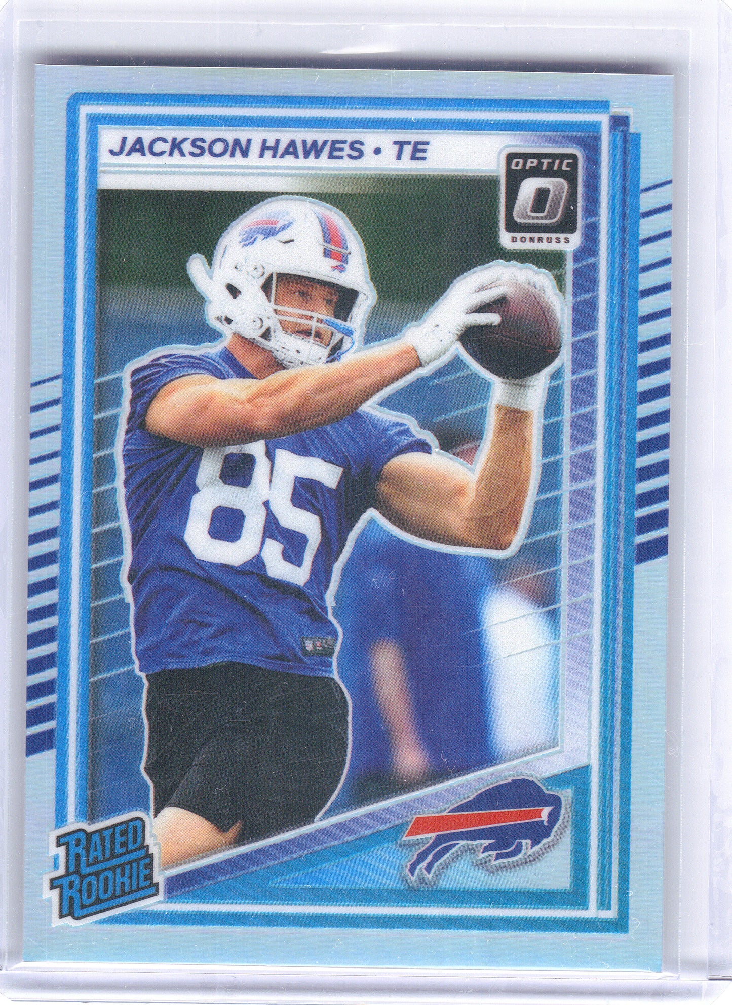 2025 Donruss Optic #224 Jackson Hawes Holo Buffalo Bills RC