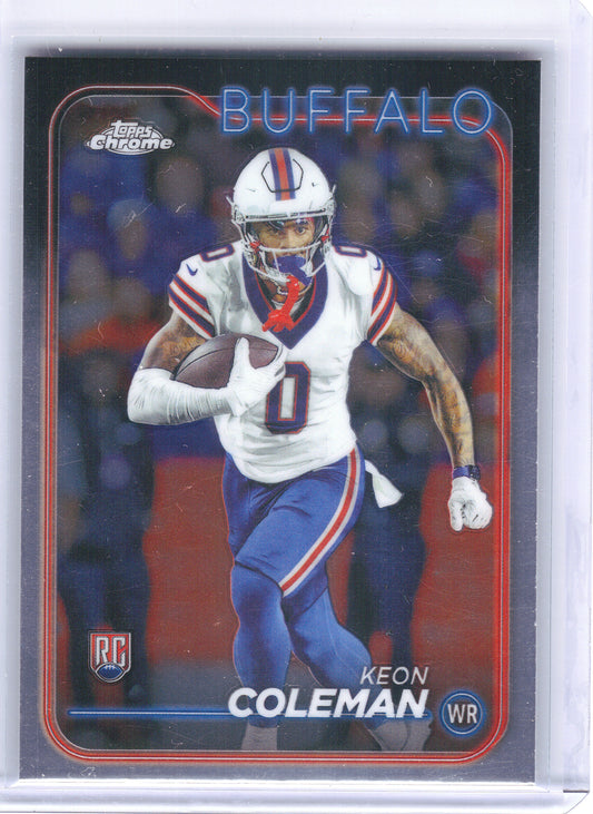 2024 Topps Chrome #209 Keon Coleman Buffalo Bills RC
