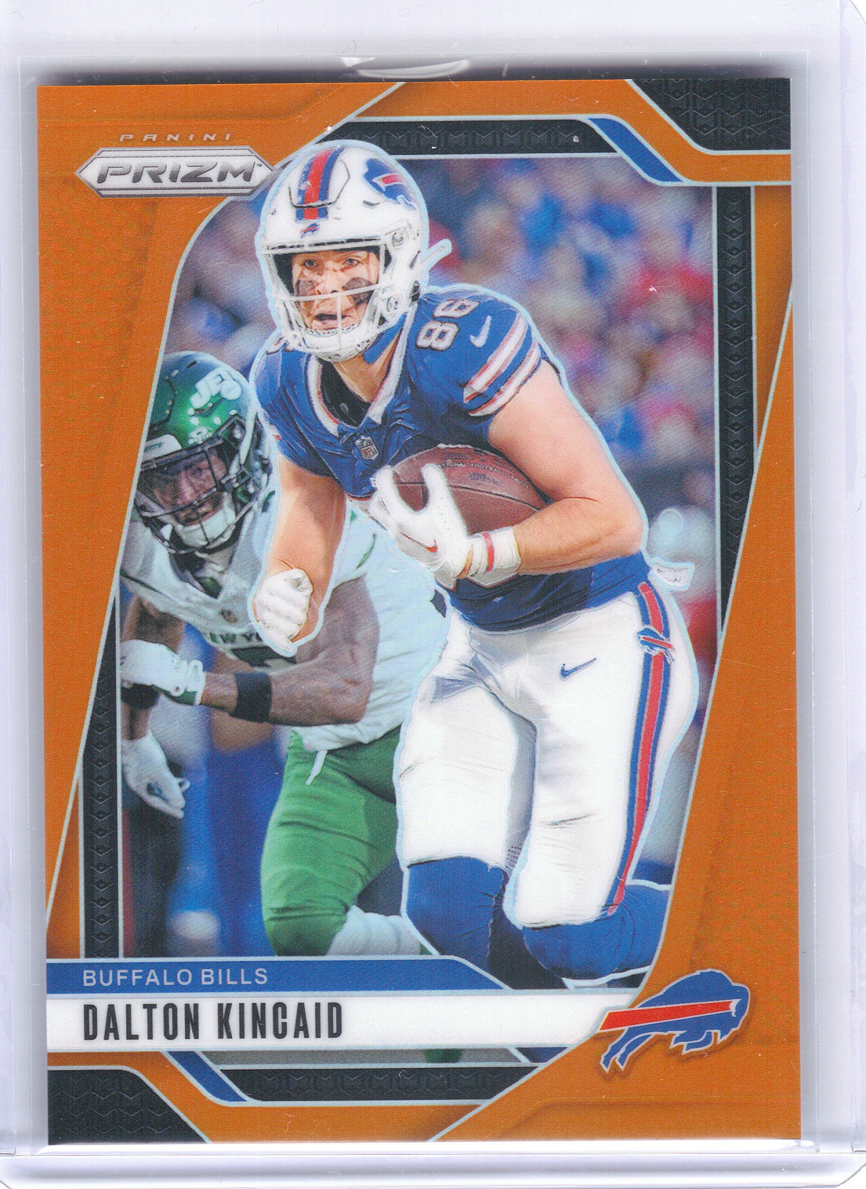 2024 Panini Prizm #30 Dalton Kincaid Orange #/249 Buffalo Bills SN