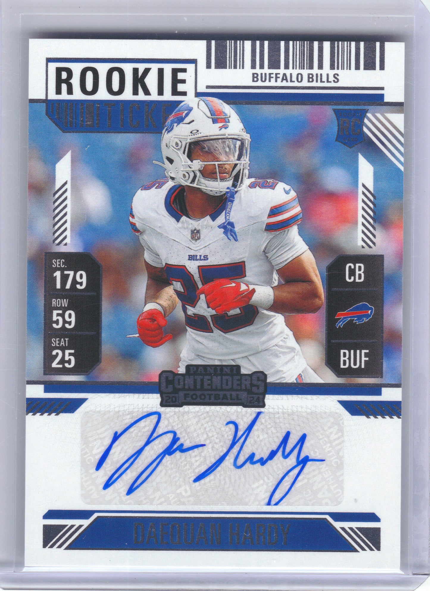 2024 Panini Contenders #236 Daequan Hardy Buffalo Bills RC,AU