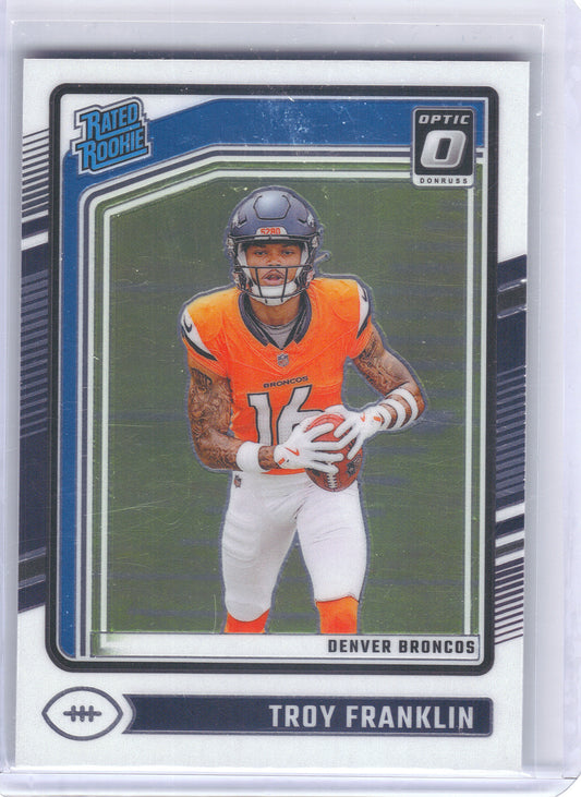 2024 Donruss Optic #294 Troy Franklin Denver Broncos RC