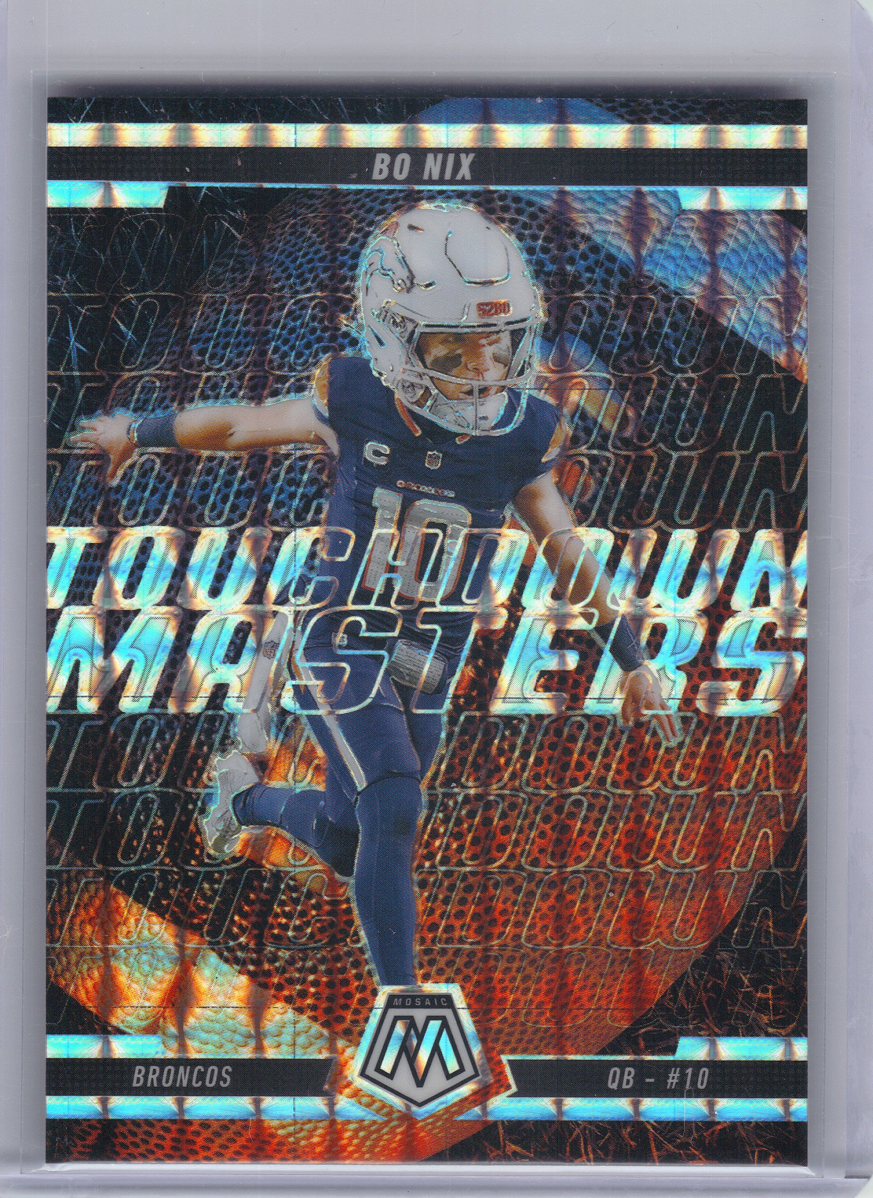 2025 Panini Mosaic #1 Bo Nix Touchdown Masters Mosaic Denver Broncos