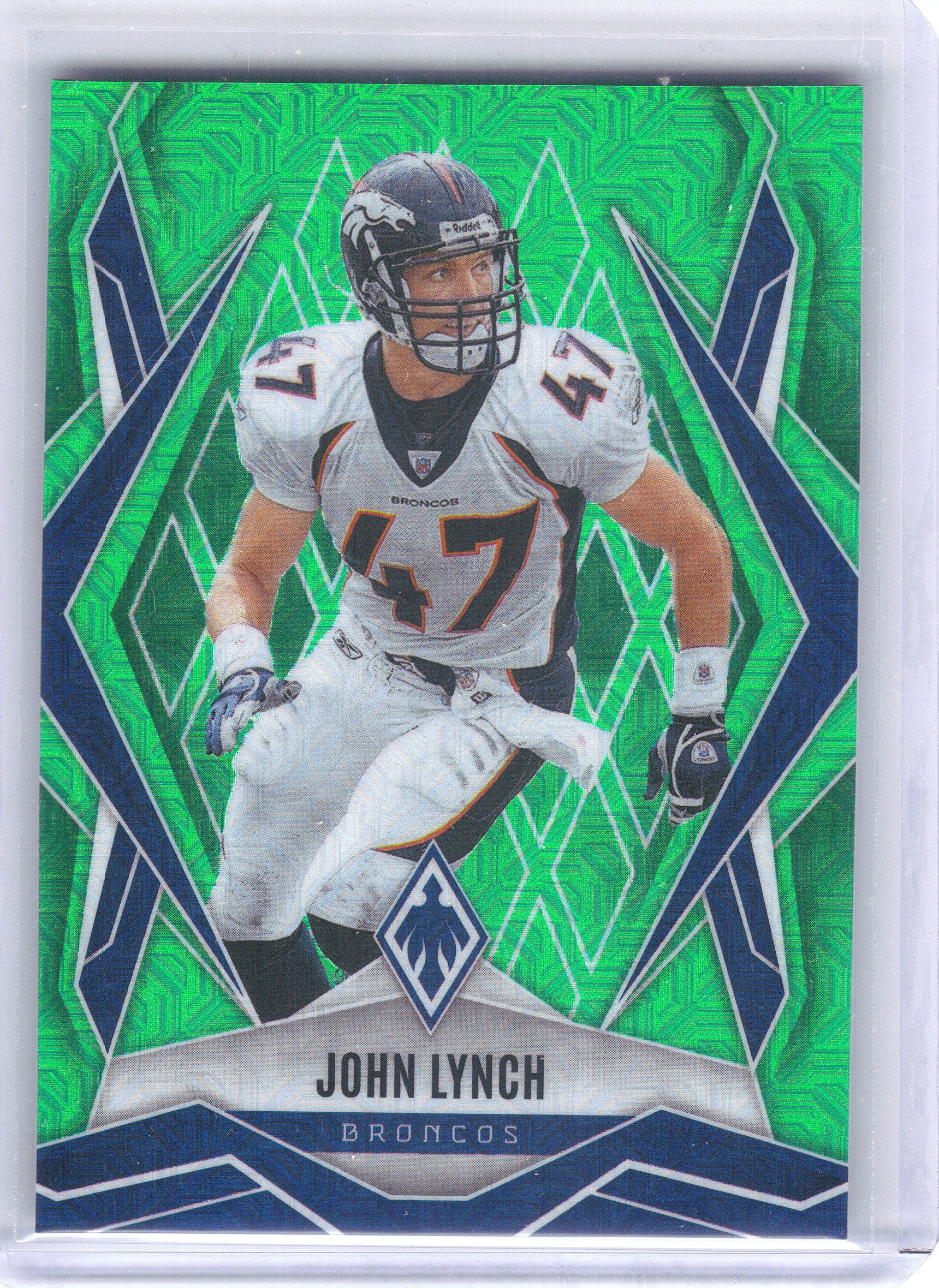 2025 Panini Phoenix #131 John Lynch Lime Green Mojo Prizm #/75 Denver Broncos SN
