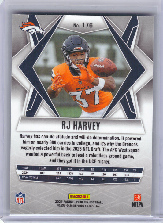 2025 Panini Phoenix #176 RJ Harvey Denver Broncos RC
