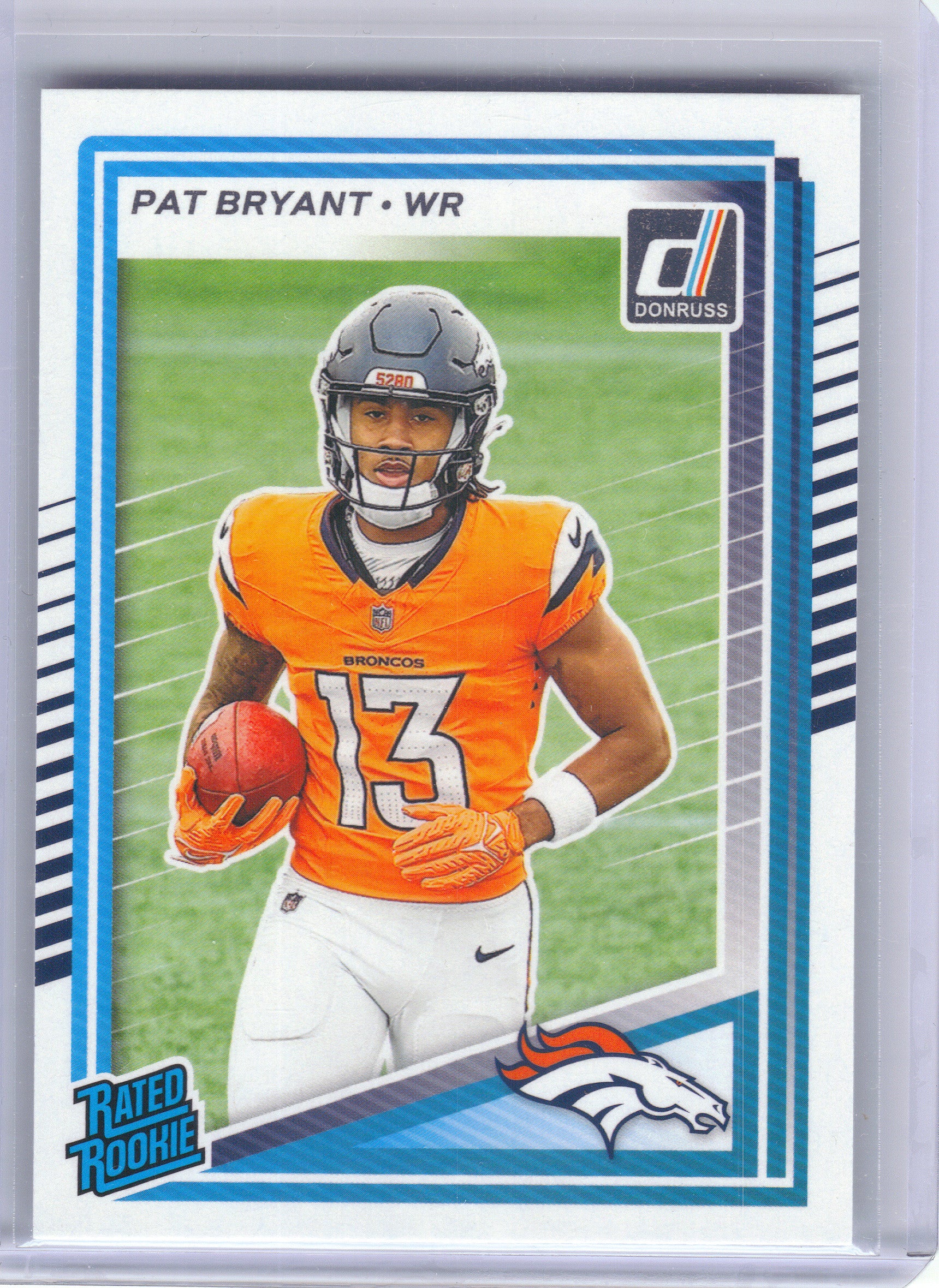 2025 Donruss #336 Pat Bryant Press Proofs Green Denver Broncos RC