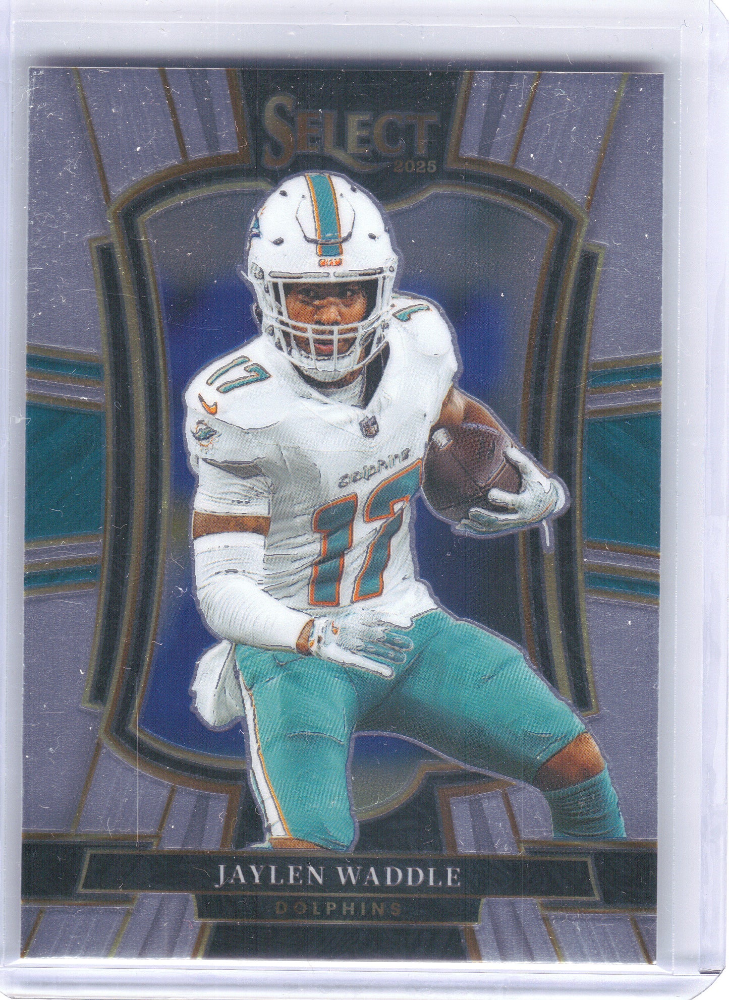 2025 Panini Select #182 Jaylen Waddle Miami Dolphins