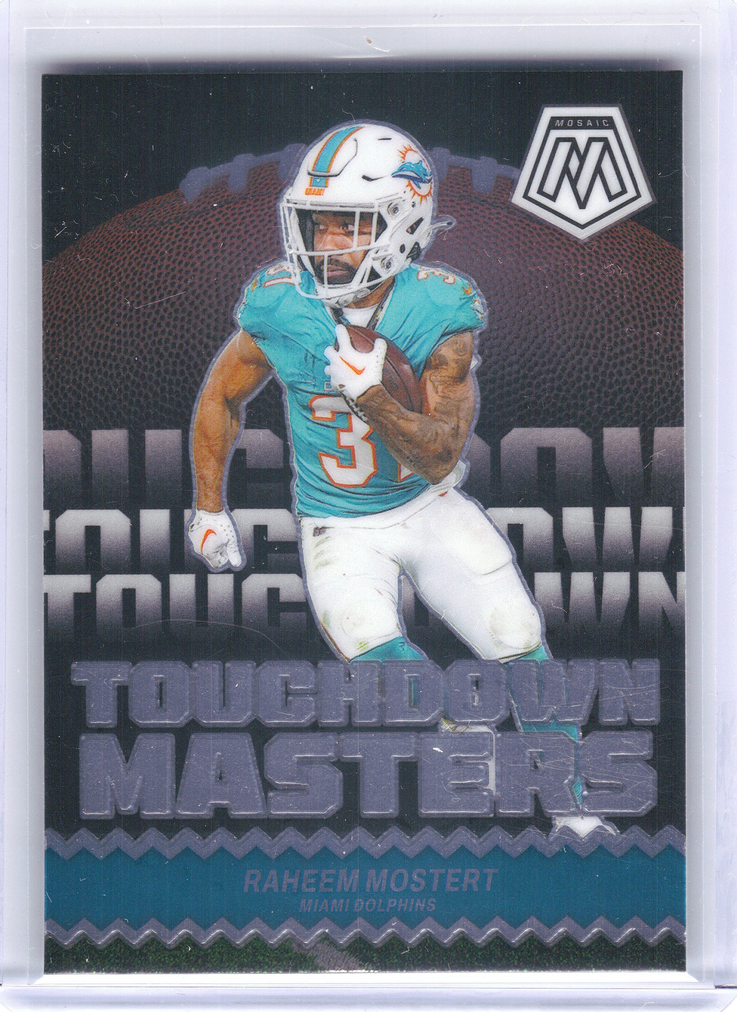 2024 Panini Mosaic #TM-RMT Raheem Mostert Touchdown Masters Miami Dolphins