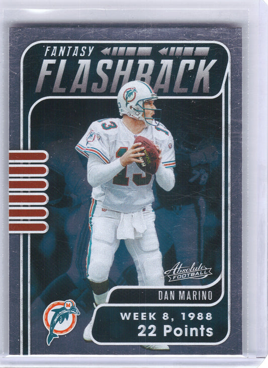 2020 Panini Absolute #FF-DM Dan Marino Fantasy Flashback Miami Dolphins