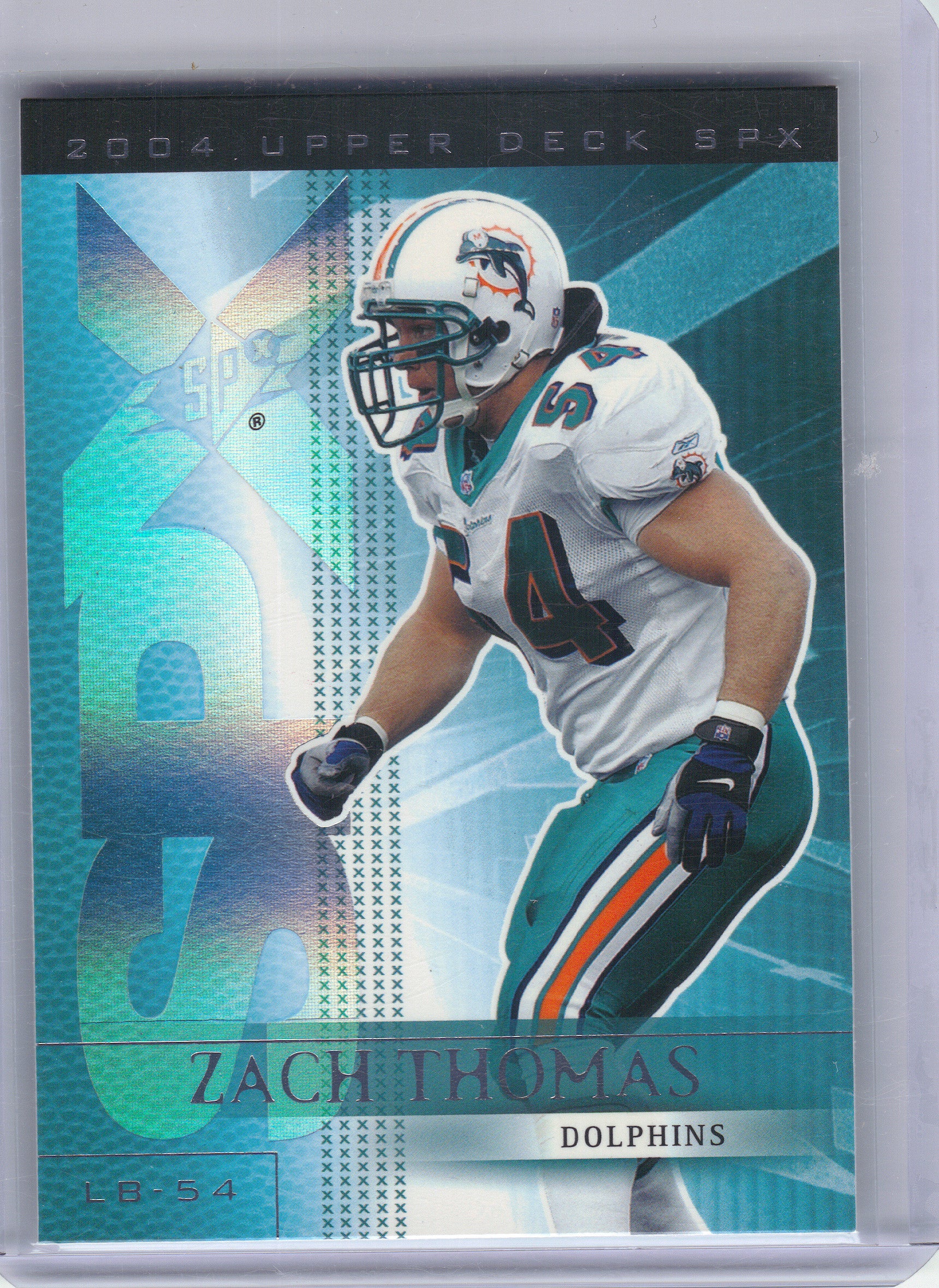 2004 SPx #53 Zach Thomas Miami Dolphins