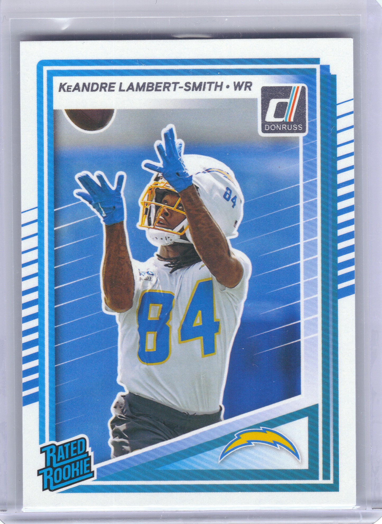 2025 Donruss #367 KeAndre Lambert-Smith Press Proofs Purple Los Angeles Chargers RC