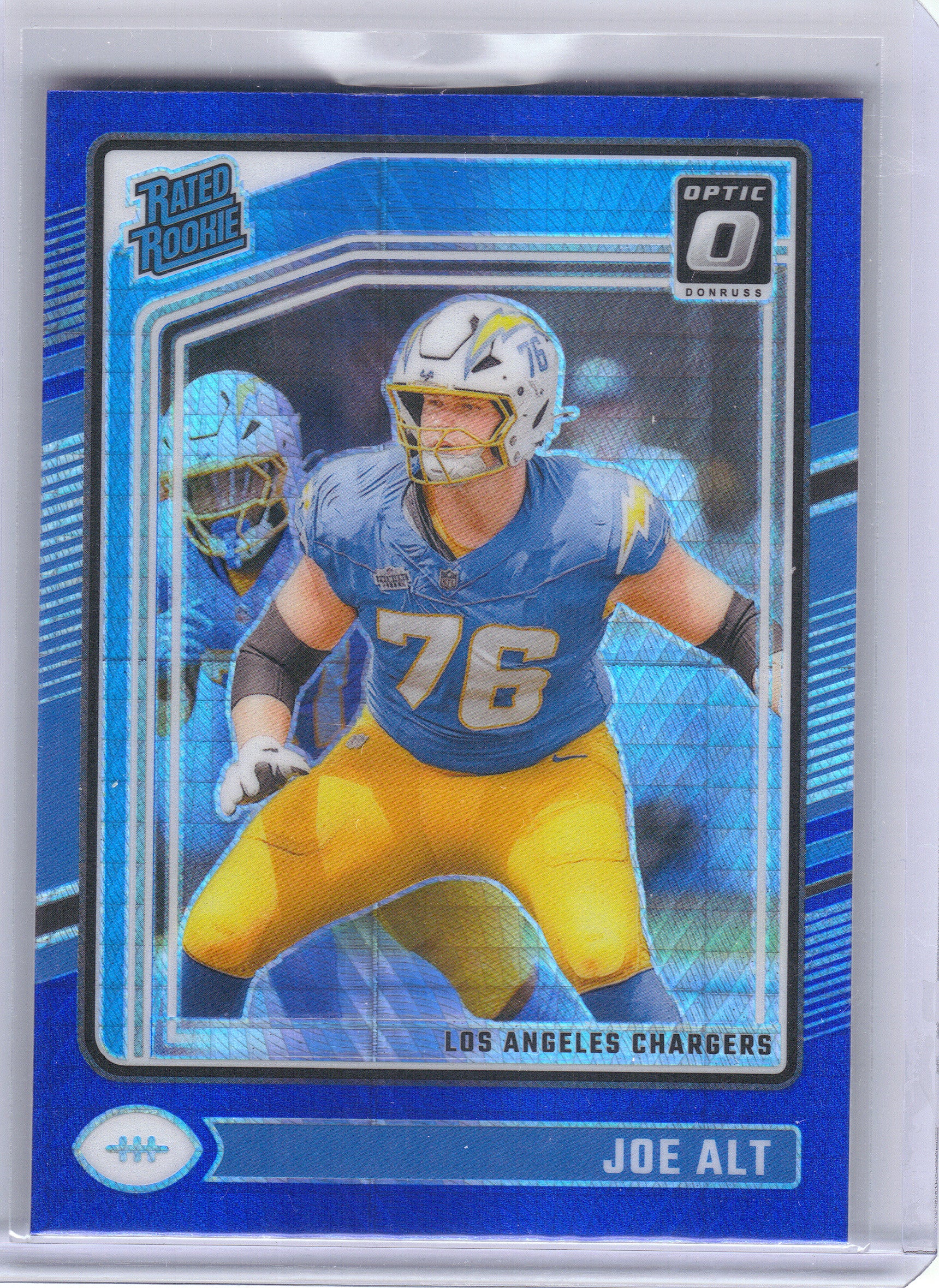 2024 Donruss Optic #254 Joe Alt Blue Hyper Los Angeles Chargers