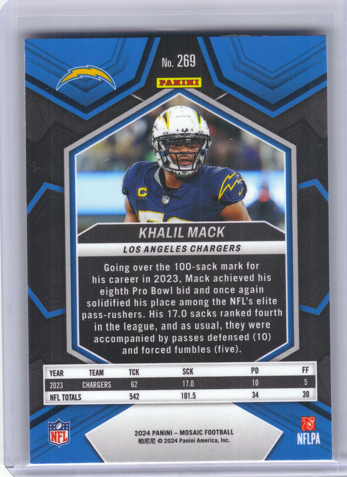 2024 Panini Mosaic #269 Khalil Mack Los Angeles Chargers