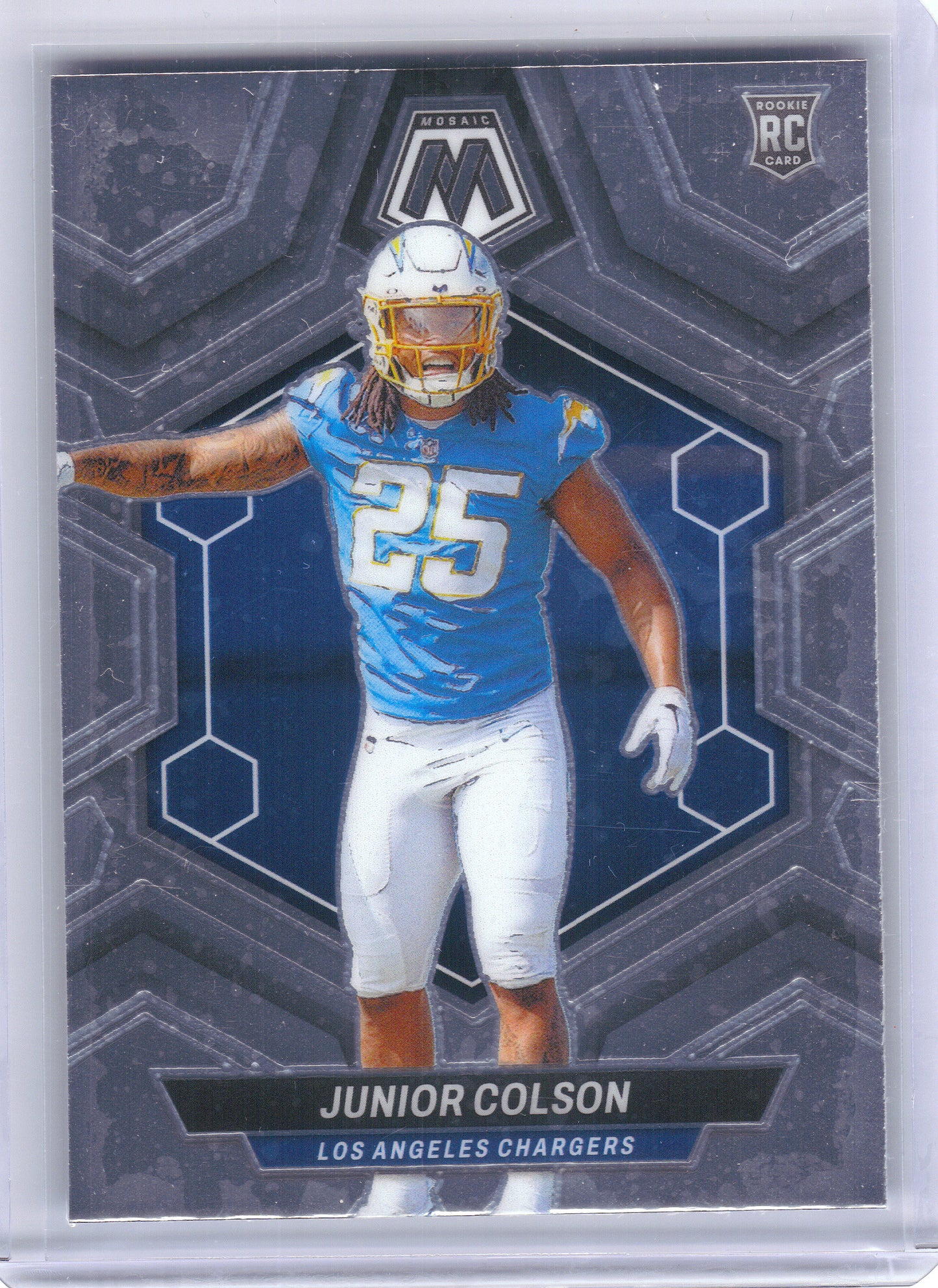 2024 Panini Mosaic #361 Junior Colson Los Angeles Chargers RC