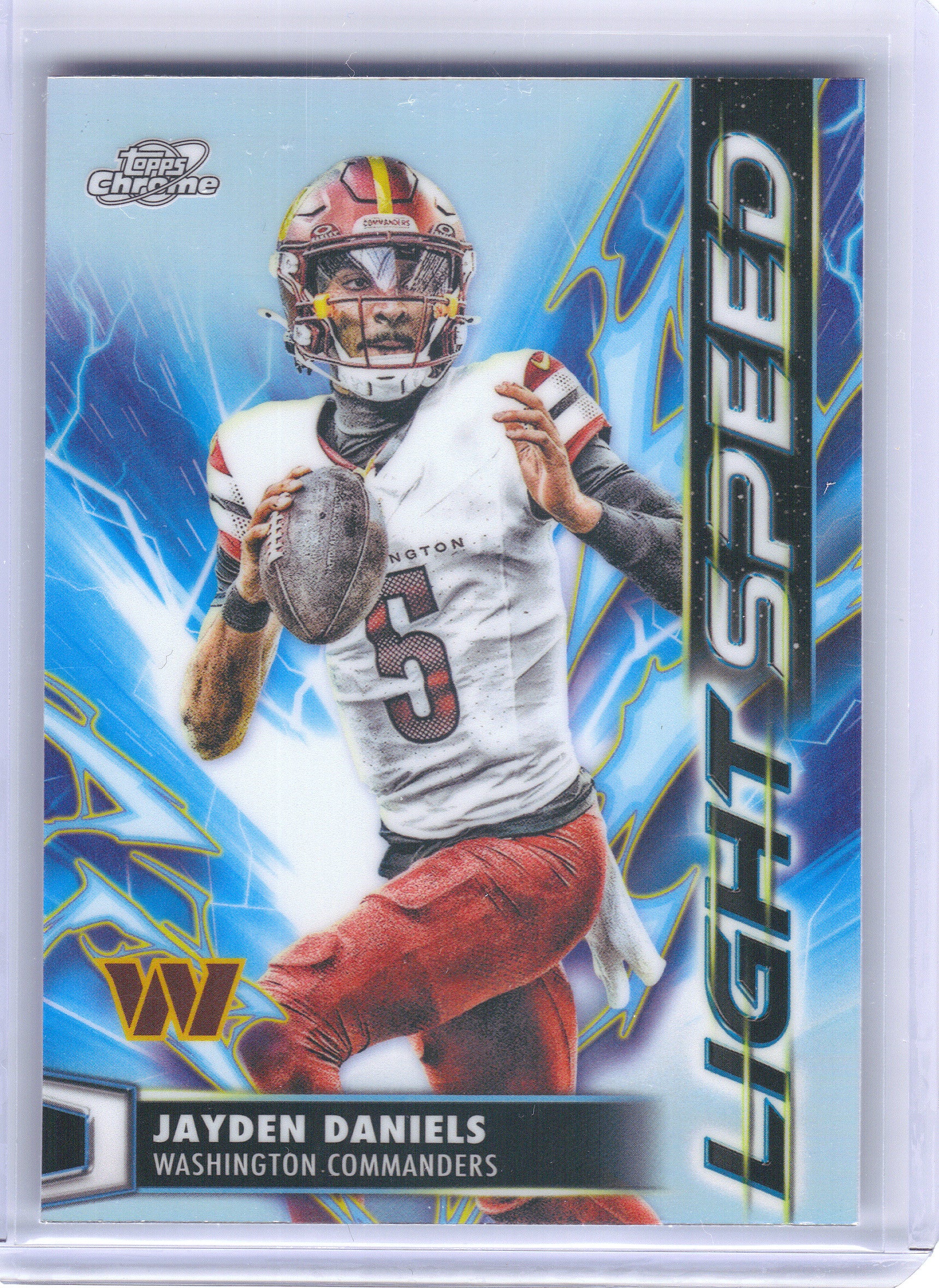 2025 Topps Chrome Cosmic #LS-10 Jayden Daniels Light Speed Washington Commanders