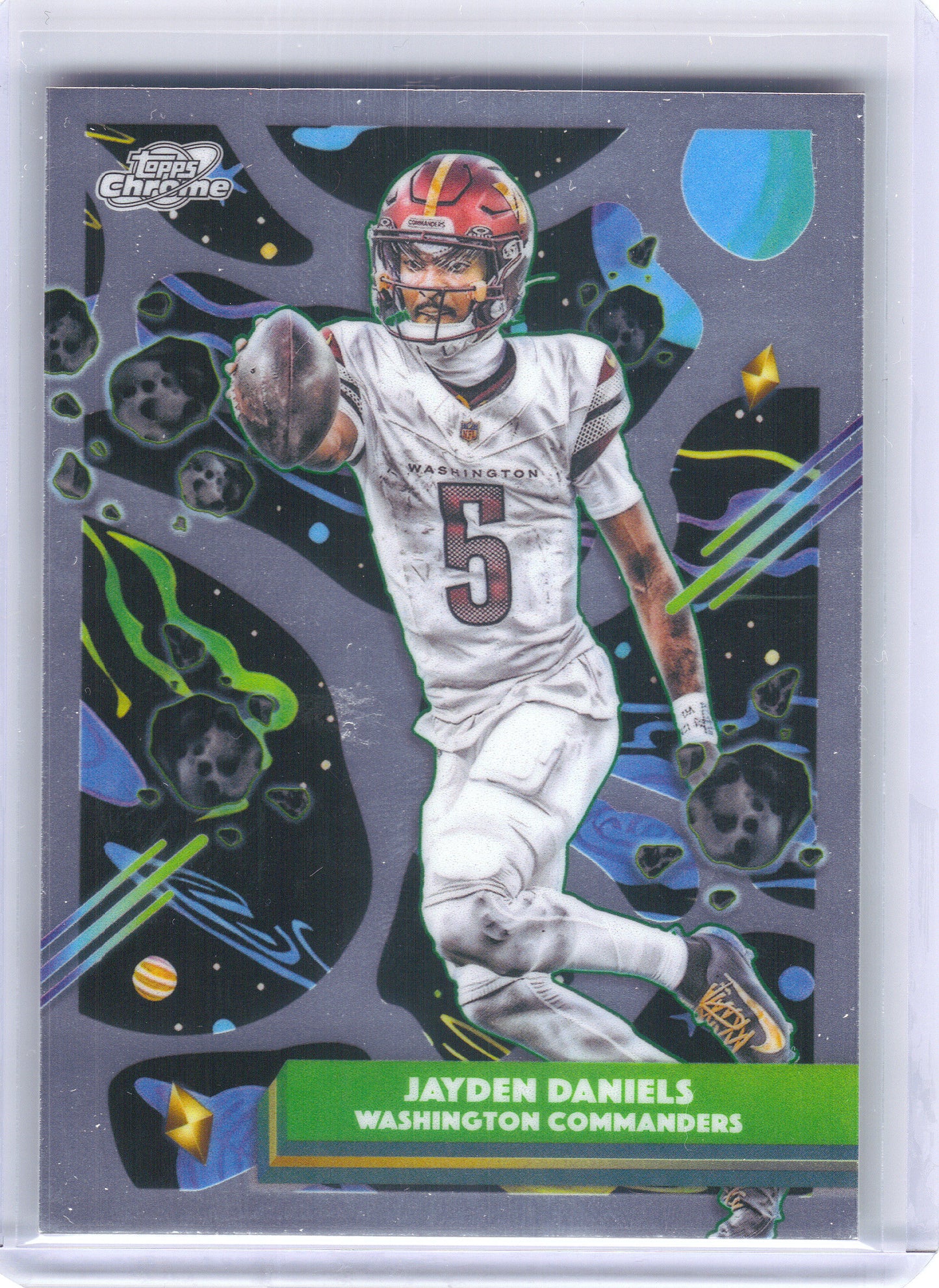 2025 Topps Chrome Cosmic #98 Jayden Daniels Washington Commanders