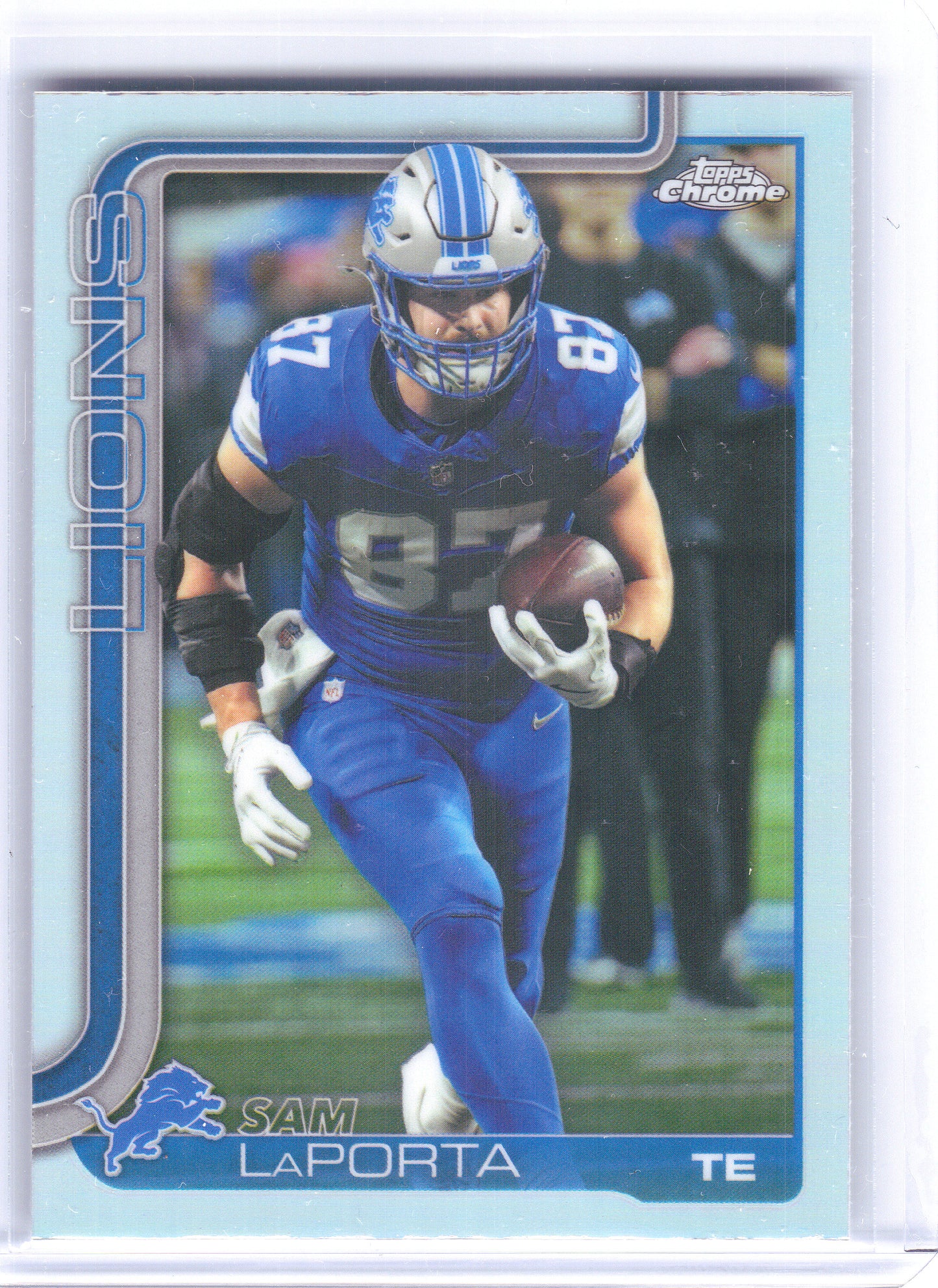 2025 Topps Chrome #100 Sam LaPorta Refractor Detroit Lions