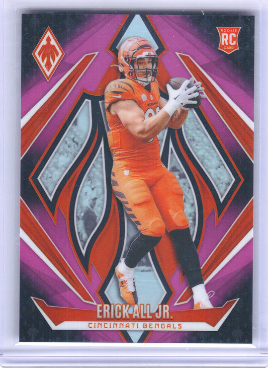 2024 Panini Phoenix #183 Erick All Jr. Pink Fade #/88 Cincinnati Bengals SN,RC
