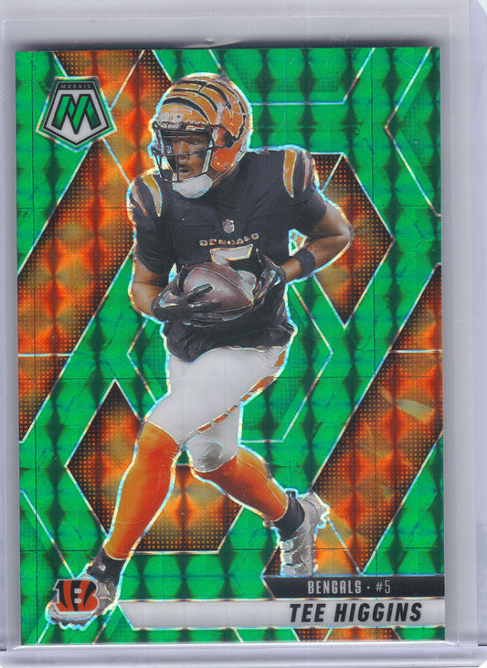 2025 Panini Mosaic #246 Tee Higgins Mosaic Green Cincinnati Bengals