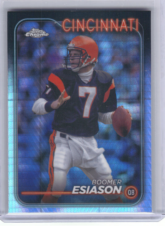 2024 Topps Chrome #27 Boomer Esiason Prism Refractor Cincinnati Bengals