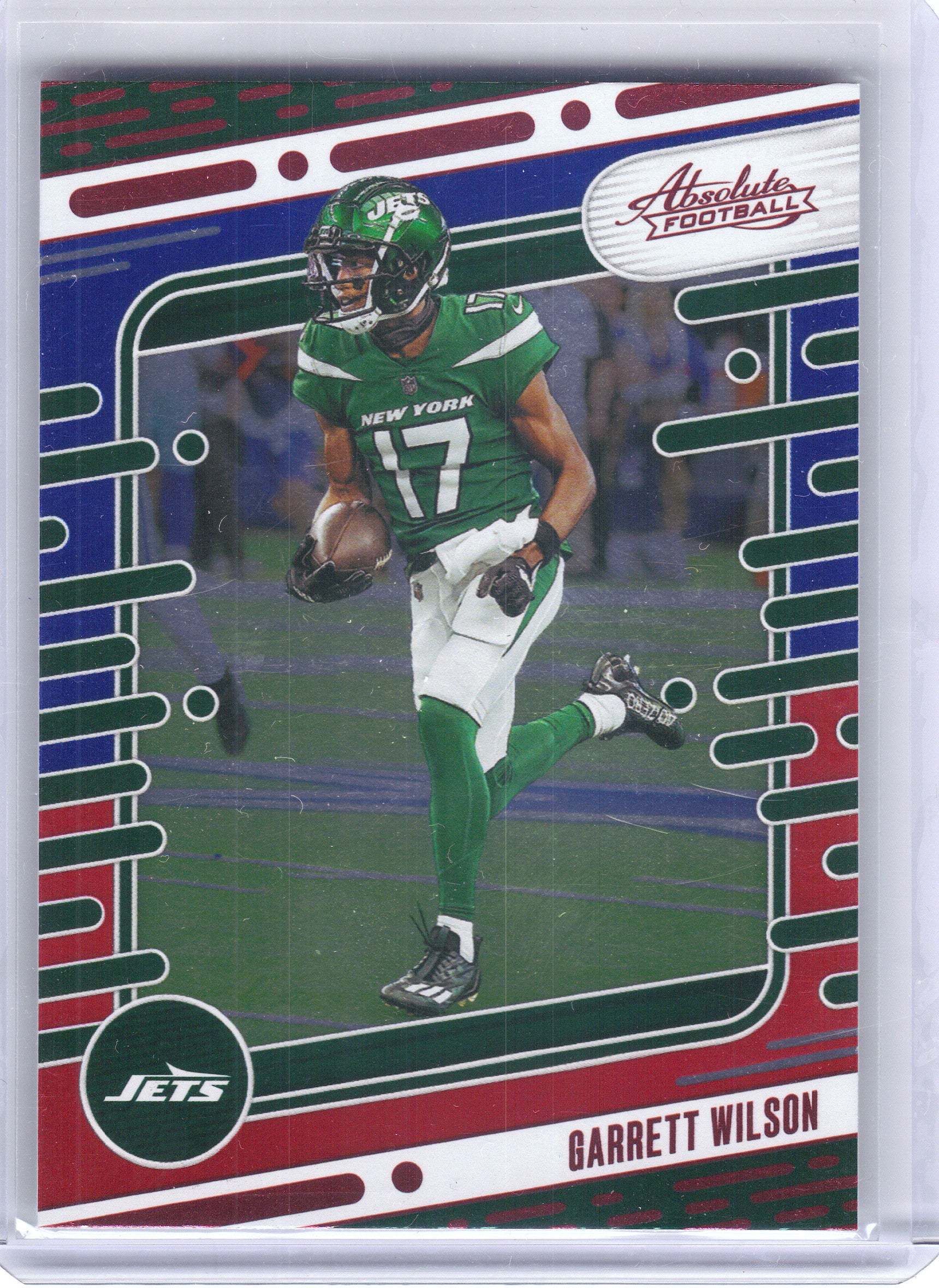 2024 Panini Absolute #84 Breece Hall Red and Blue New York Jets