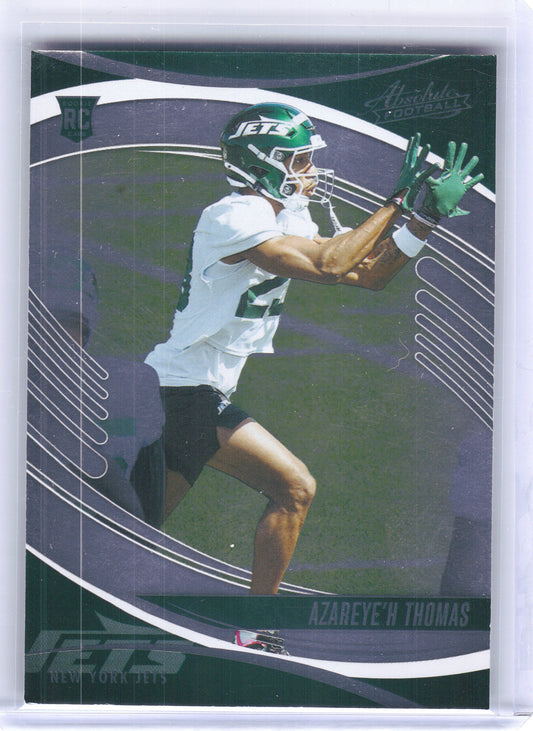 2025 Panini Absolute #107 Azareye'h Thomas Retail New York Jets RC