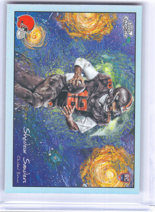 2025 Topps Chrome Cosmic #STN-3 Shedeur Sanders Stars in the Night Cleveland Browns