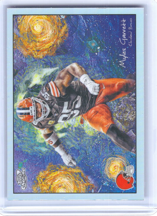 2025 Topps Chrome Cosmic #STN-23 Myles Garrett Stars in the Night Cleveland Browns