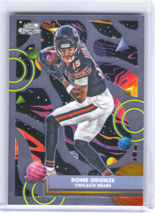 2025 Topps Chrome Cosmic #18 Rome Odunze Chicago Bears