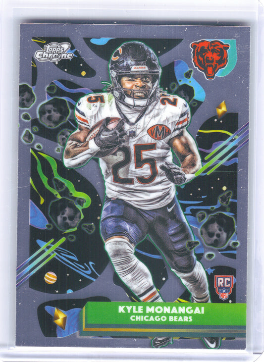 2025 Topps Chrome Cosmic #118 Kyle Monangai Chicago Bears RC