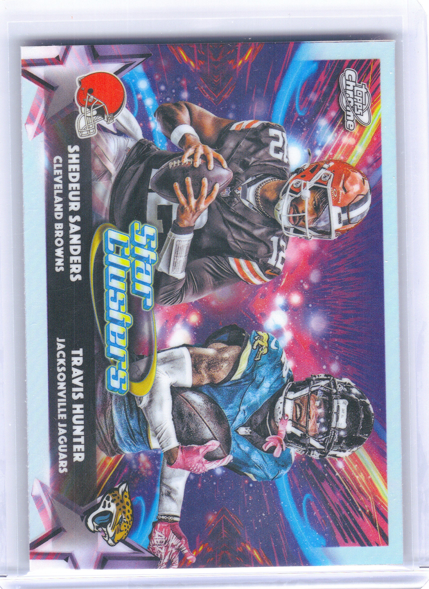 2025 Topps Chrome Cosmic #SC-2 Travis Hunter / Shedeur Sanders Star Clusters