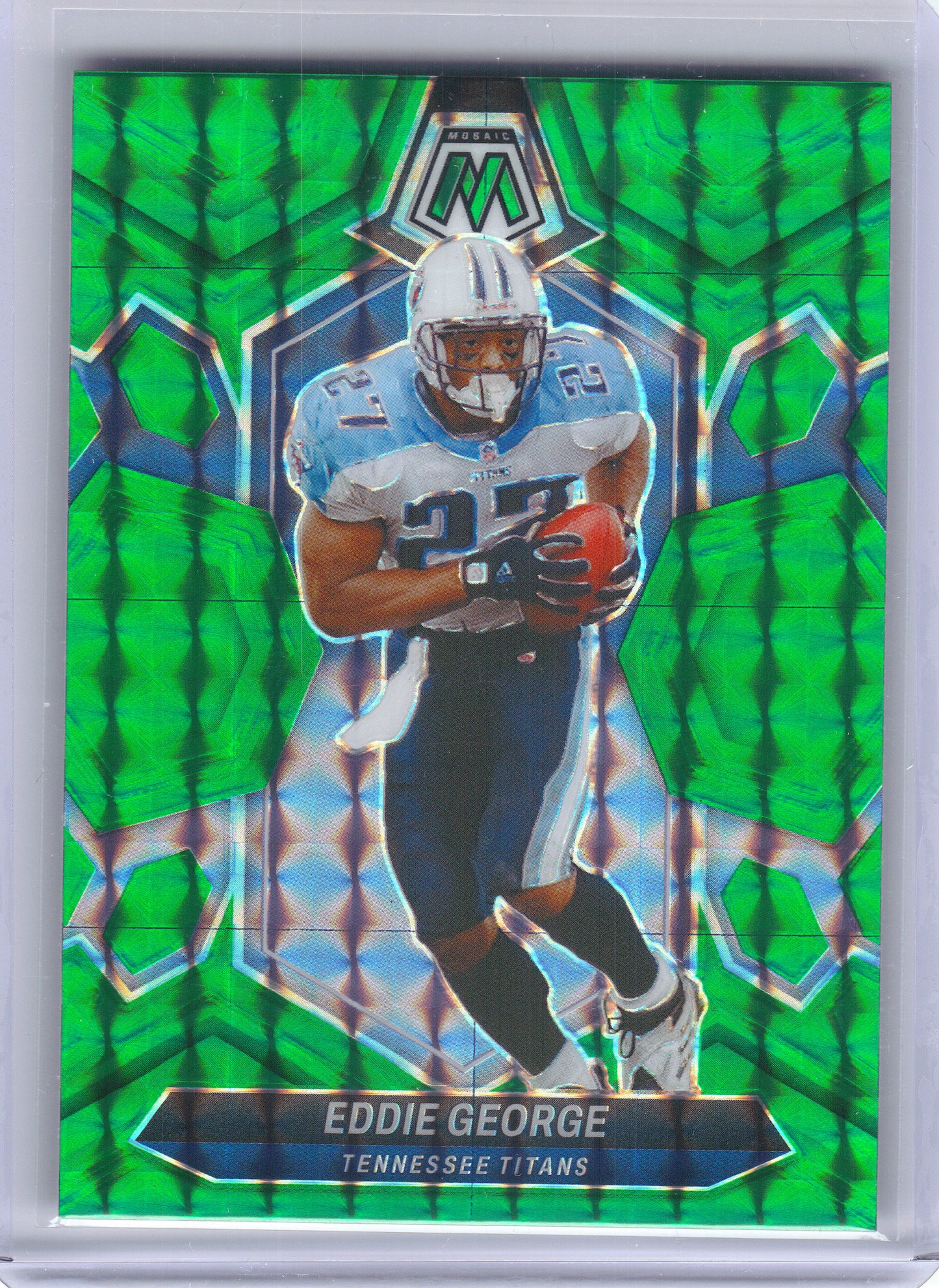 2024 Panini Mosaic #232 Eddie George Mosaic Green Tennessee Titans