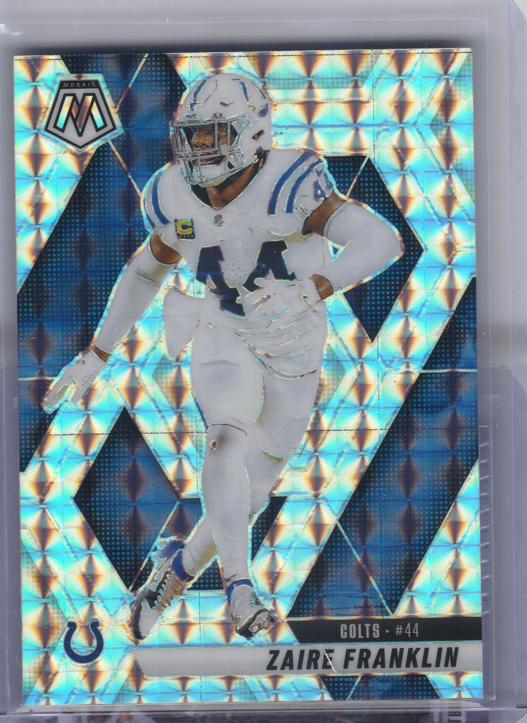 2025 Panini Mosaic #41 Zaire Franklin Mosaic Indianapolis Colts