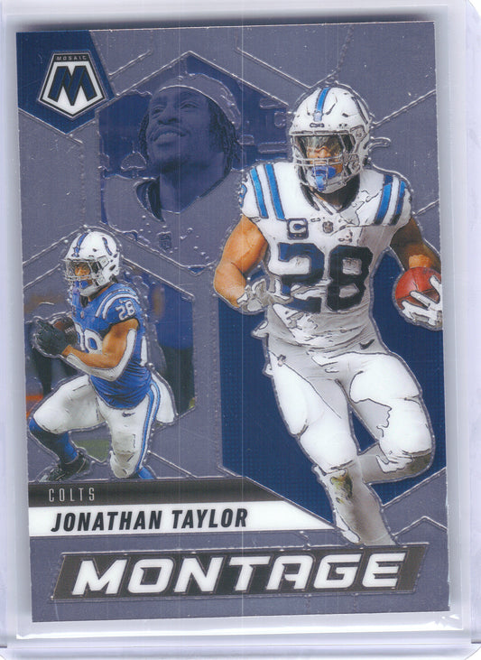 2025 Panini Mosaic #22 Jonathan Taylor Montage Indianapolis Colts