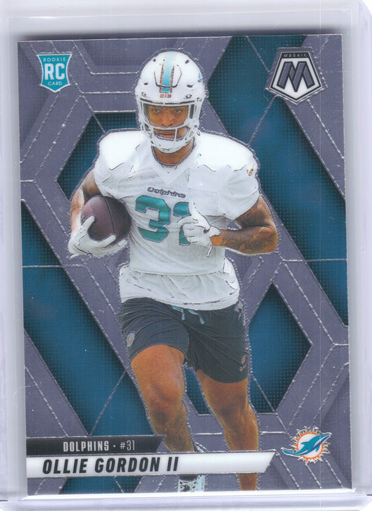 2025 Panini Mosaic #310 Ollie Gordon II Miami Dolphins RC