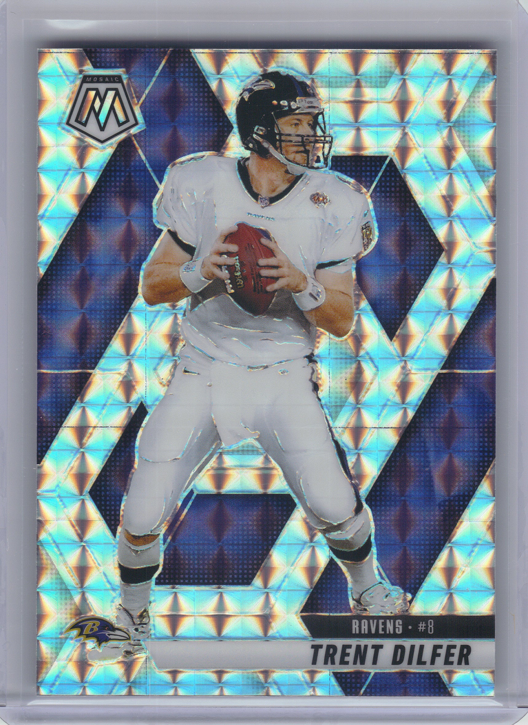2025 Panini Mosaic #98 Trent Dilfer Mosaic Baltimore Ravens