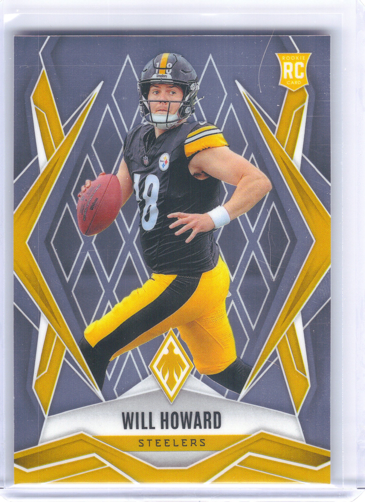 2025 Panini Phoenix #165 Will Howard Pittsburgh Steelers RC