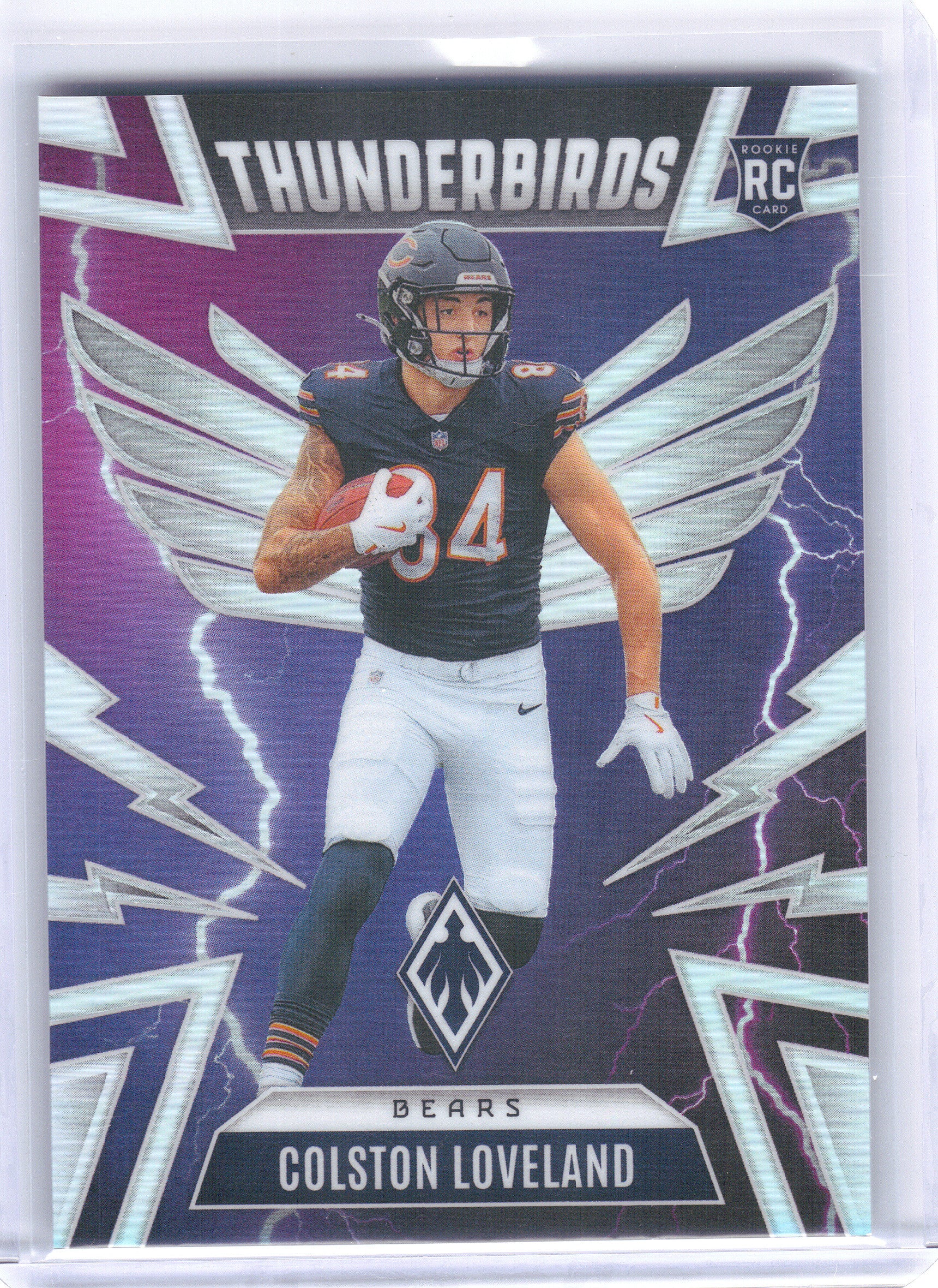 2025 Panini Phoenix #9 Colston Loveland Thunderbirds Chicago Bears
