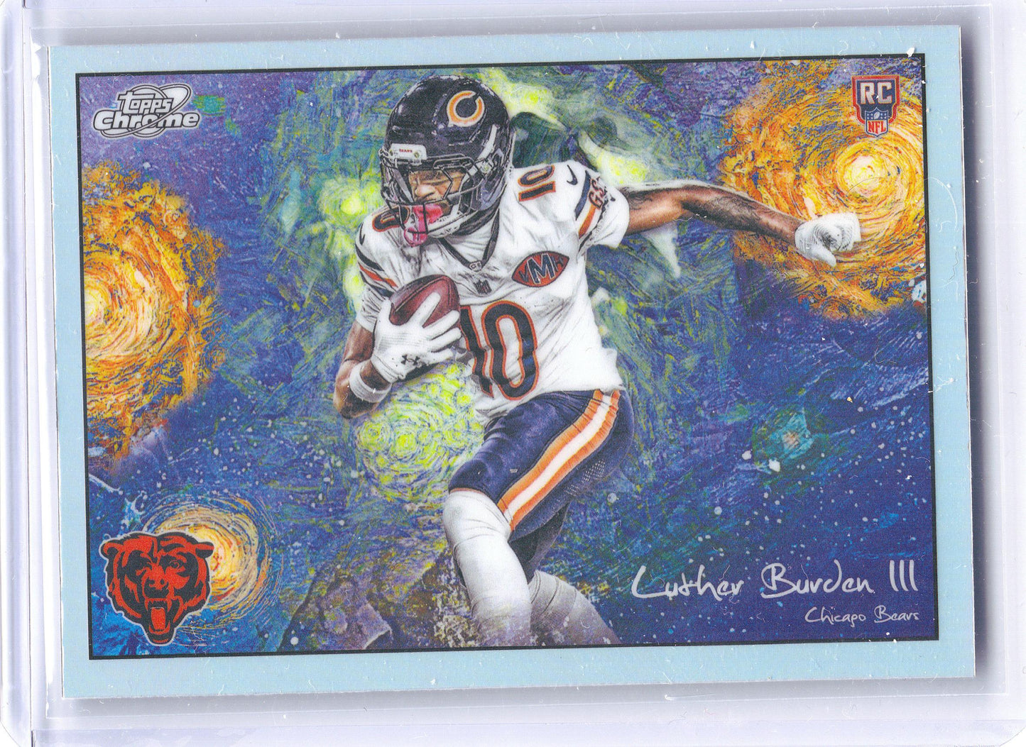 2025 Topps Chrome Cosmic #STN-7 Luther Burden III Stars in the Night Chicago Bears