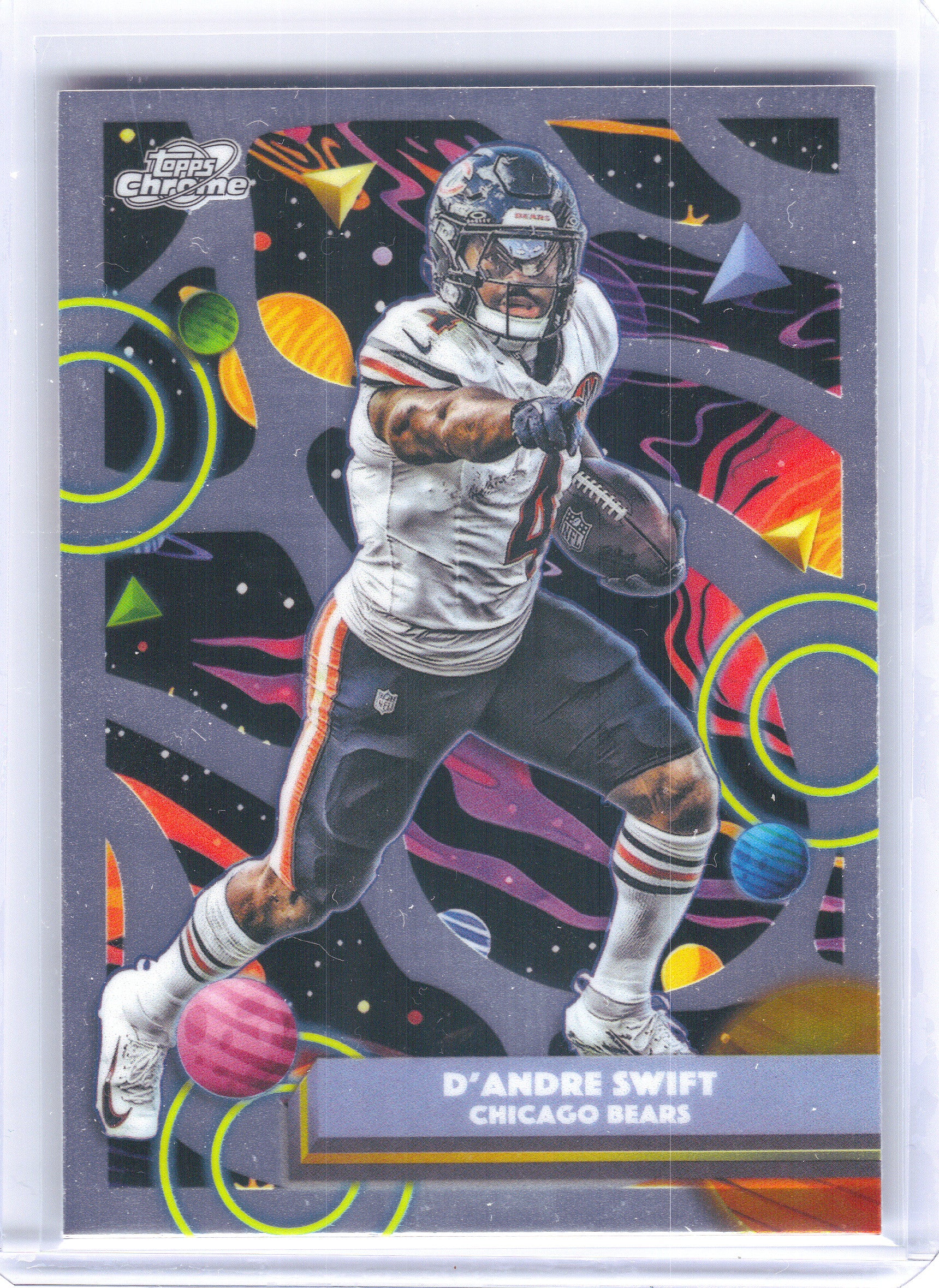 2025 Topps Chrome Cosmic #17 D'Andre Swift Chicago Bears