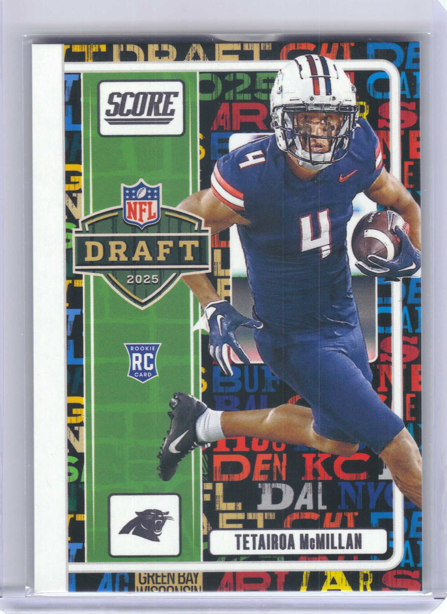 2025 Score #1 Tetairoa McMillan NFL Draft Carolina Panthers