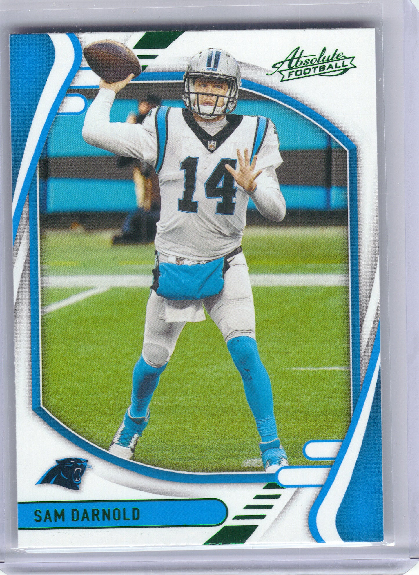 2021 Panini Absolute #89 Sam Darnold Green Carolina Panthers