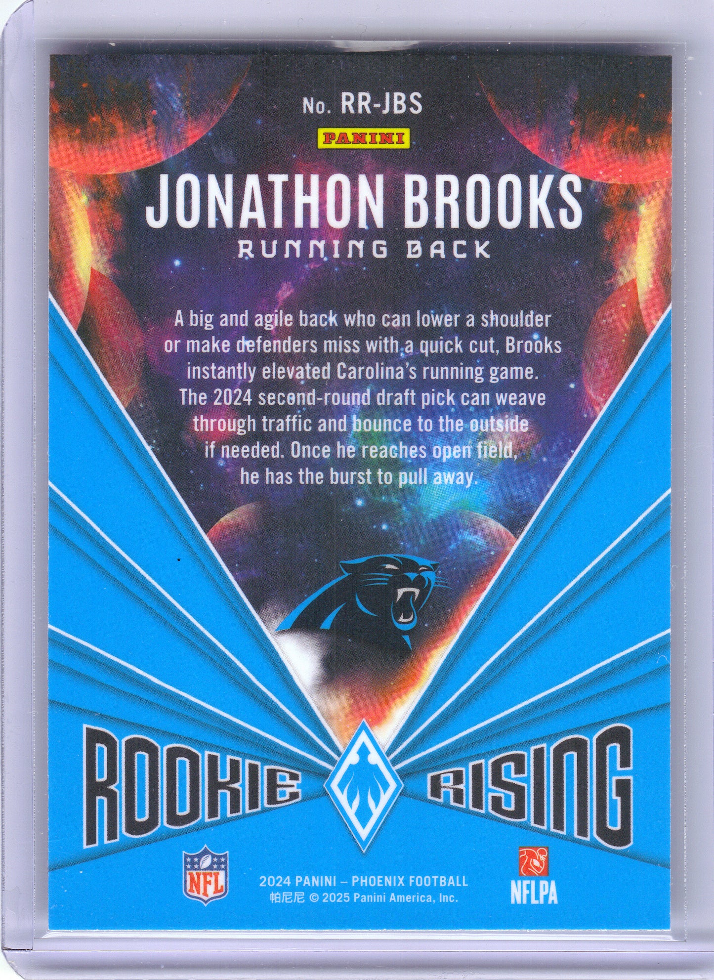 2024 Panini Phoenix #RR-JBS Jonathon Brooks Rookie Rising Stars Carolina Panthers