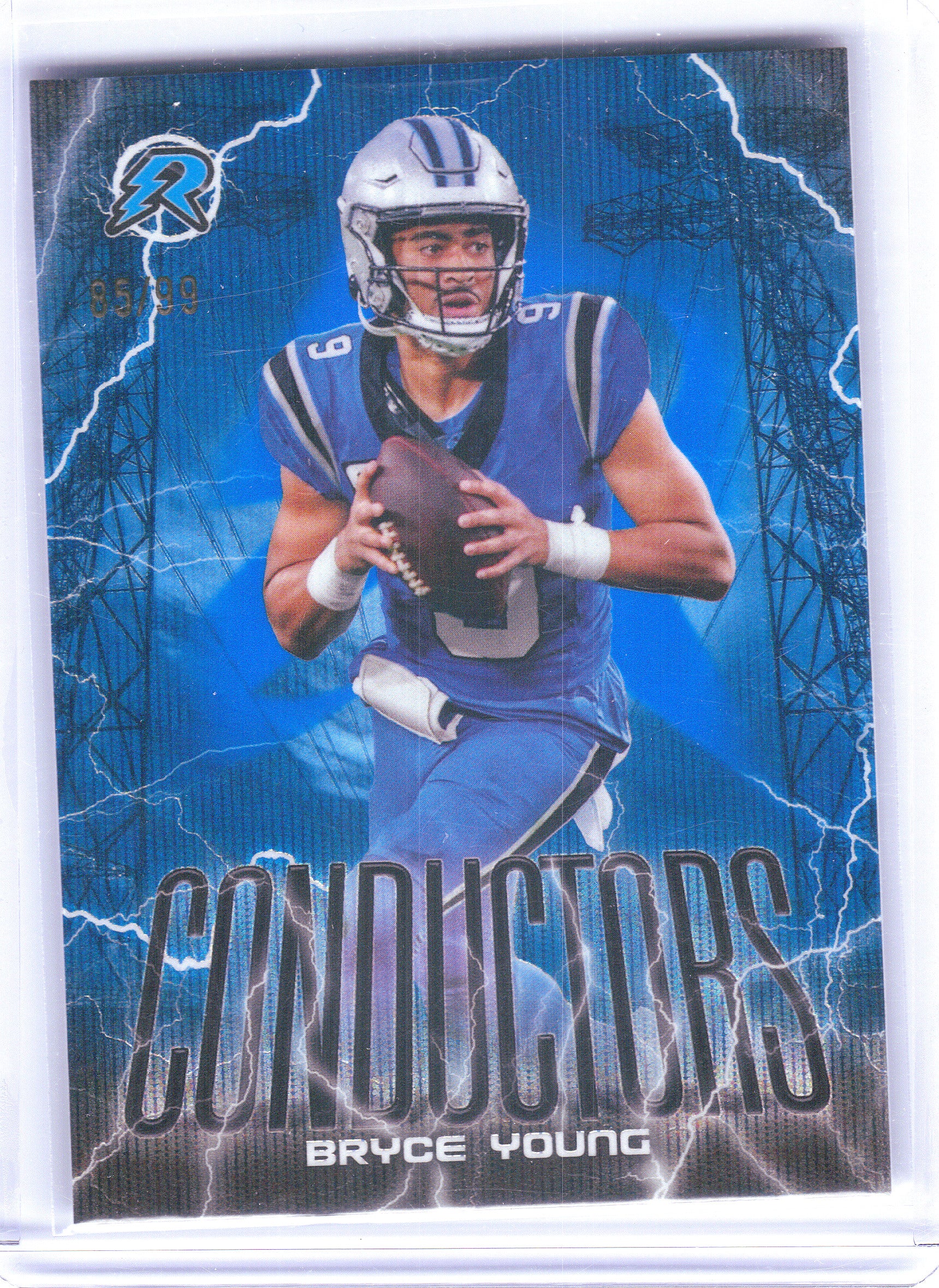 2024 Topps Resurgence #C-4 Bryce Young Conductors Blue Surge #/99 Carolina Panthers SN