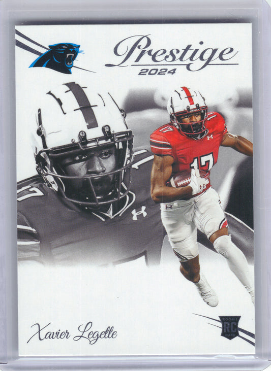 2024 Panini Prestige #334 Xavier Legette Carolina Panthers RC