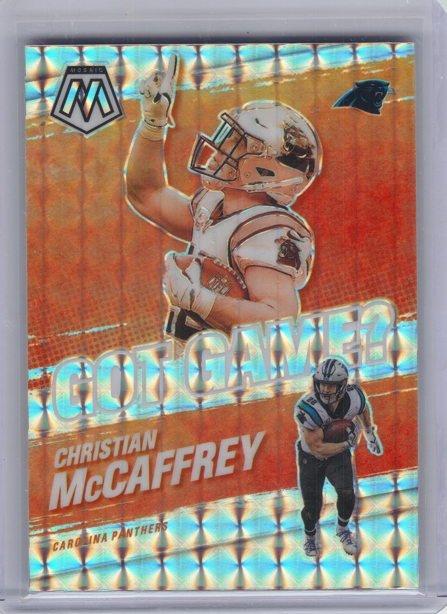 2021 Panini Mosaic #GG-10 Christian McCaffrey Got Game? Mosaic Carolina Panthers