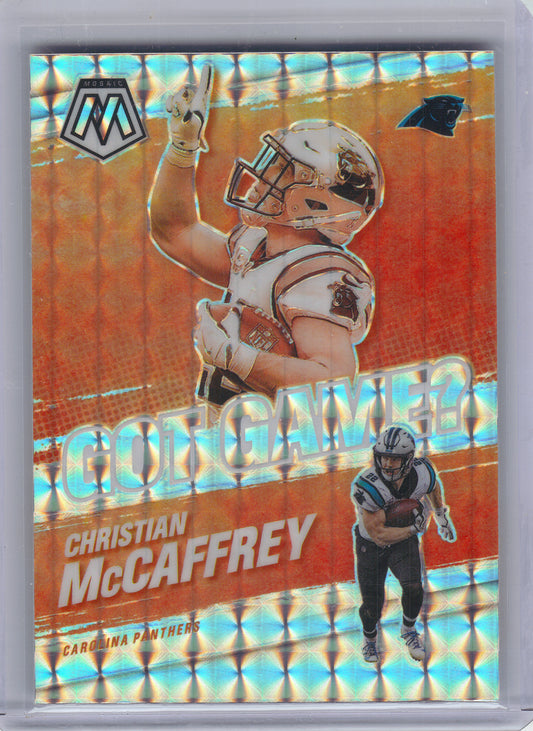 2021 Panini Mosaic #GG-10 Christian McCaffrey Got Game? Mosaic Carolina Panthers